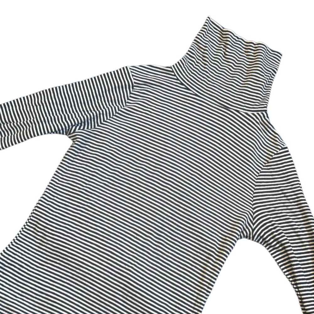ASOS/New Look Turtleneck Top Black/White Striped US Size 8